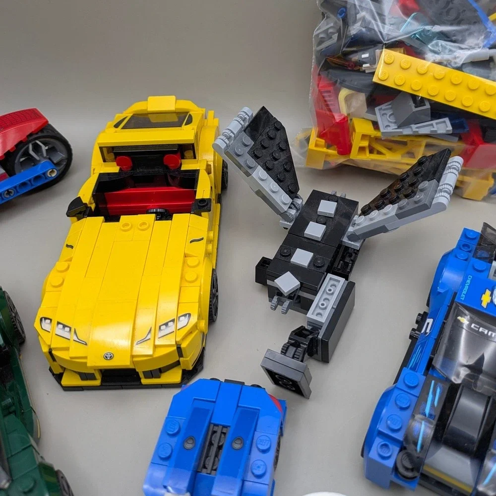 Lego City and Super Heroes Vehicle Lot - Camero Supra Spiderman